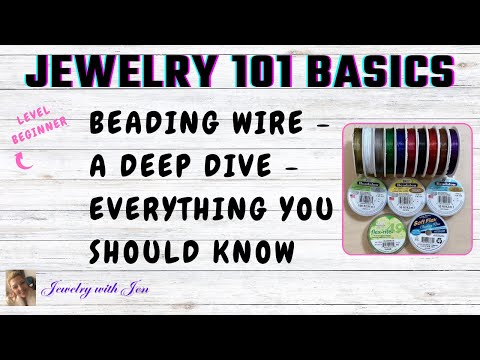 Beginners Guide to What is Beading Wire  #jewelrytutorial #beadingtutorials #wire