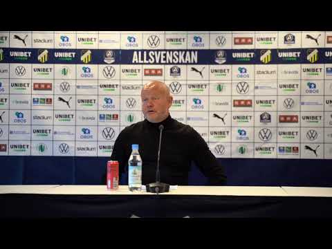 Presskonferens efter BK Häcken – IF Elfsborg.