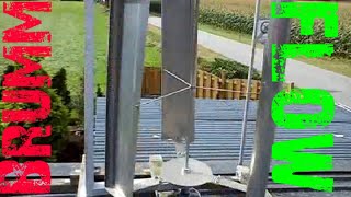 Vertikales Windrad (VAWT) C-Rotor - vertikal axis wind turbine 120x100cm