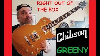 Chibson Fake Greeny Les Paul Unboxing &amp; Tear down (Not a Real Gibson)