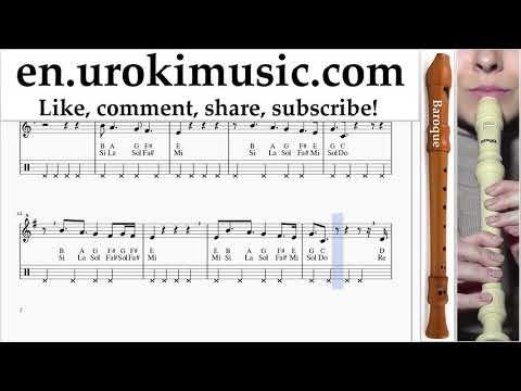 Recorder lessons (B.) LSD - Thunderclouds ft. Sia, Diplo, Labrinth Sheet Music Tutorial um-i-rn352