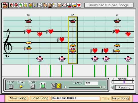 Battle Theme - Golden Sun, Mario Paint
