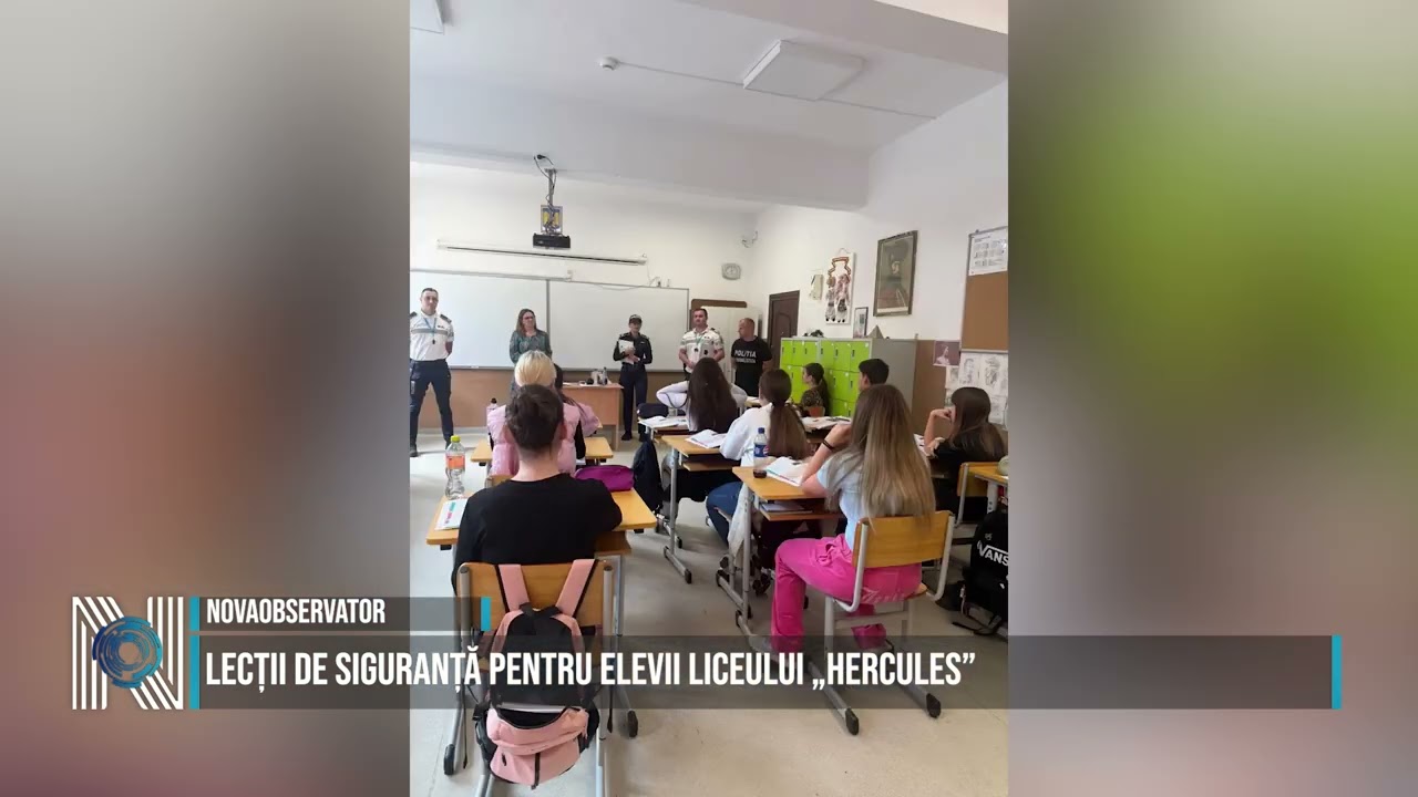 Lecții de siguranță pentru elevii Liceului „Hercules”