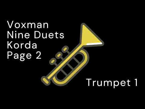 Voxman Trumpet Duets (Vol 1) Page 2, Trumpet 1