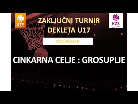 F4ŽU17 - Cinkarna Celje : Grosuplje - polfinale - Sezona 2017/18 - 1/4