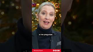 Alice Weidel (Federal Spokesperson of the AfD), wishes Trump a Merry Christmas and a prosperous term