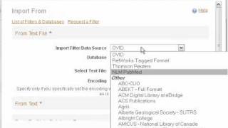 Importing references from PubMed to RefWorks