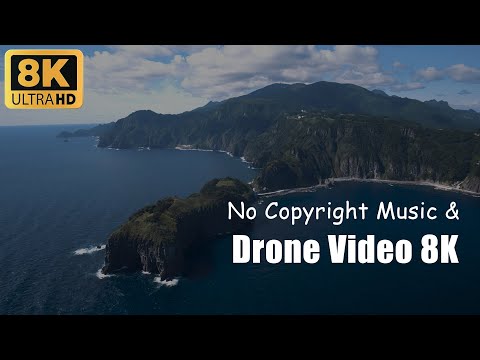 [8K ULTRA HD] Fly Away to Ulleung Island(South Korea) - Drone Video 8K & No Copyright Music