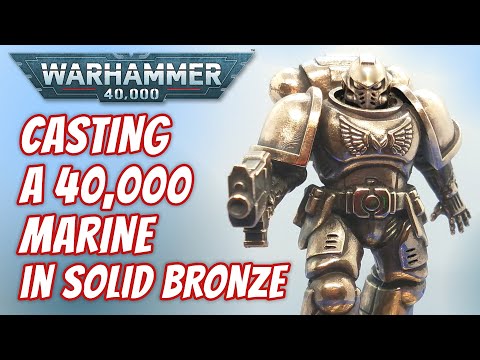 Warhammer 40K Space Marine solid bronze casting - fanart tribute by VOGMAN