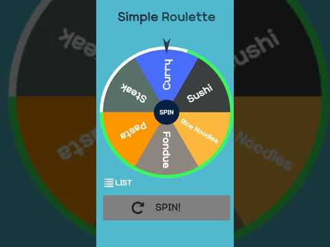 Simple Roulette - Random Picke
