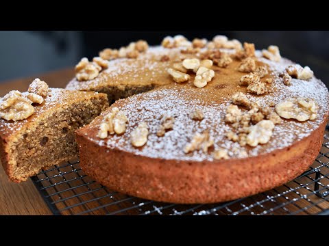 Gâteau fondant aux noix sans gluten