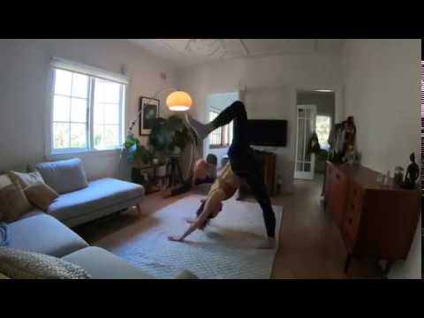 Company dancers Victor & Mia preparing for our new Virtual Studio