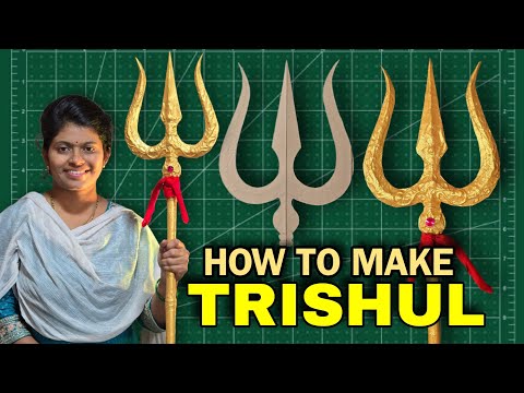 How To Make Trishul(Trident) | Trishul Kaise Banaye