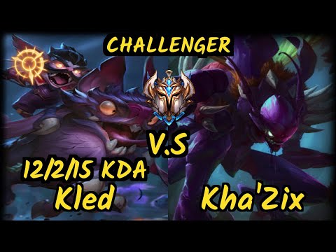 OPT Dardoch (KLED) vs KHA'ZIX - 12/2/15 KDA JUNGLE CHALLENGER GAMEPLAY - NA v9.7