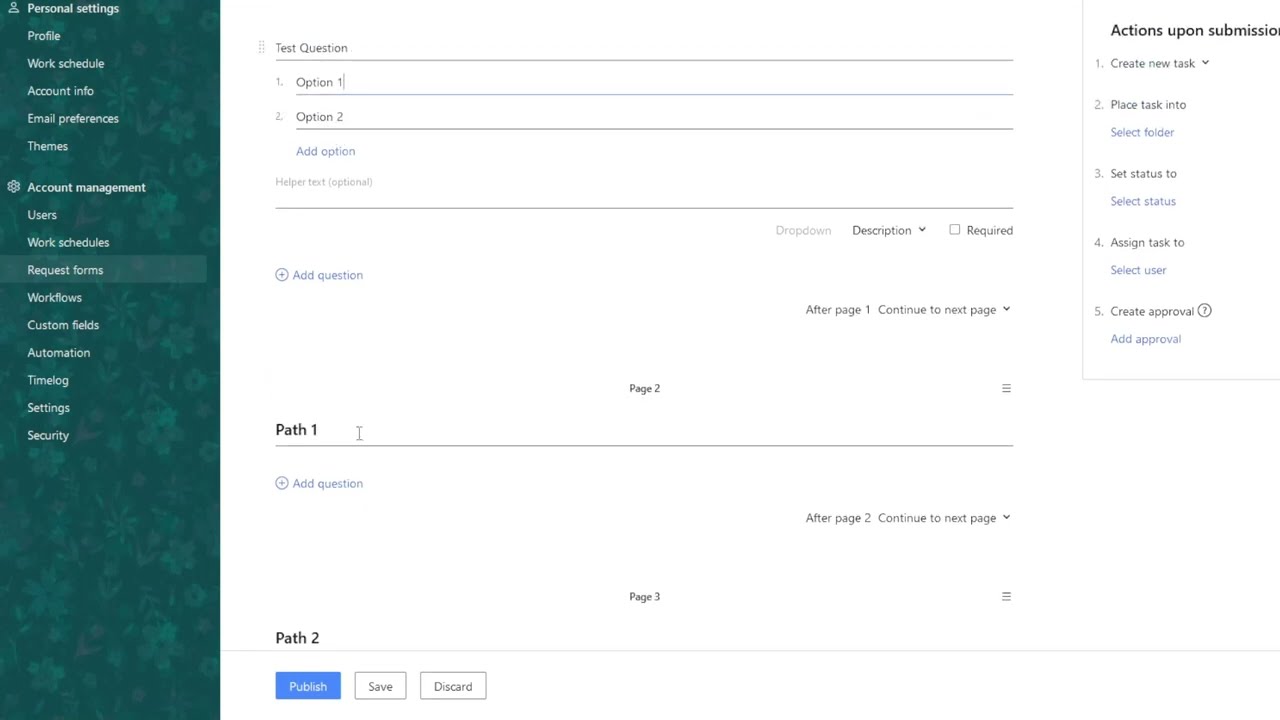 Wrike: Request Forms - Conditional Branching