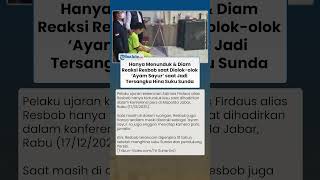 Hanya Tertunduk & Diam! Momen Resbob Diolok-olok 'Ayam Sayur' seusai jadi Tersangka Penghinaan Suku