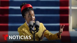 Amanda Gorman interpelada por el color de su piel | Noticias Telemundo