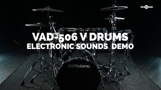 Video thumbnail for Roland VAD-506 V-Drums Acoustic Design Drum Kit, Electronic sounds demo | Gear4music by Gear4music Guitars