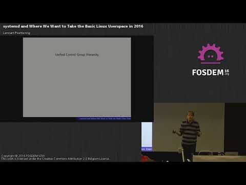 Systemd And Where We Want To Take The Basic Linux Userspace In 2016
