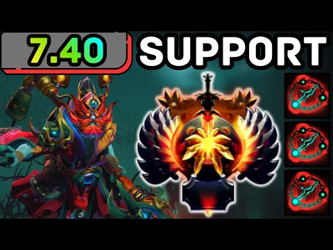 🔥 NEW PATCH 7.40 GRIMSTROKE HARD SUPPORT NO ESCAPE ANYWHERE | DOTA 2 GAMEPLAY 🔥