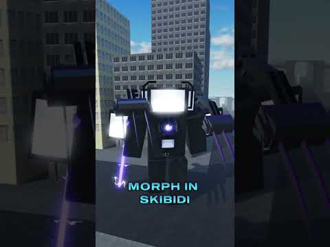 UPGRADED TITAN TV MAN MORPH in SKIBIDI TOILET ROLEPLAY #robloxbadges #roblox #cameraman #robloxedit