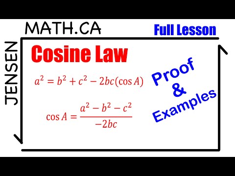 Cosine Law | grade 10 math | jensenmath.ca