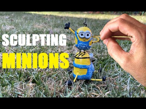 How to do a basic Minions sculpture - timelapse