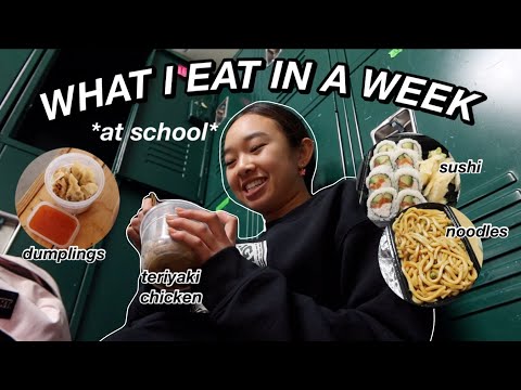 WHAT I EAT IN A SCHOOL WEEK *realistic* | Nicole Laeno