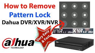 How to remove pattern lock dahua DVR || remove pattern lock dahua XVR