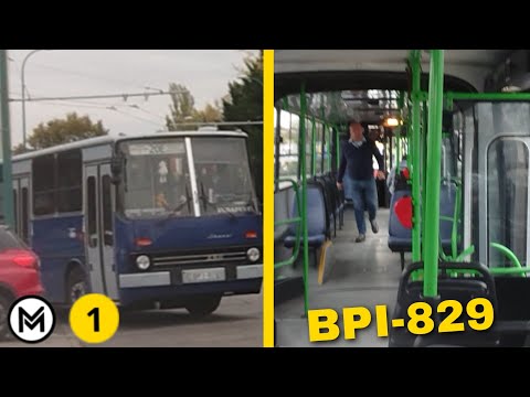 Utazás Ikarus 280-nal az M1-es metrópótlón az első menetben! (BPI-829)