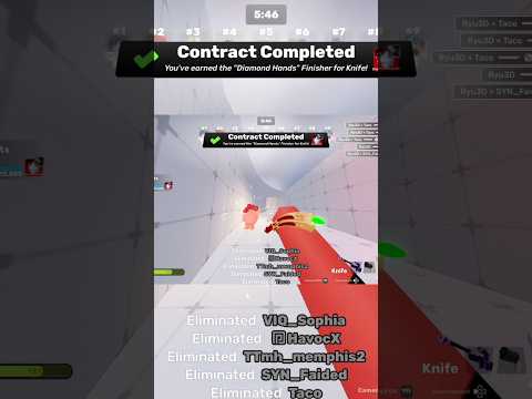 ROBLOX RIVALS DIMOND HANDS WITH #1 katana player @BigGeembo #roblox #rivals #montage #shorts