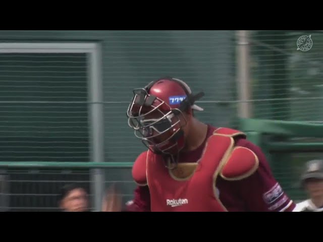 【ファーム】強肩発動!! イーグルス・堀内謙伍 素早い送球で盗塁阻止!!  2024年7月28日 千葉ロッテマリーンズ 対 東北楽天ゴールデンイーグルス