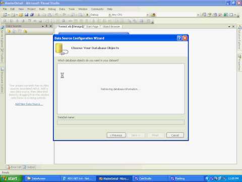 Master Detail Form in Visual Studio 2005 in 2 minutes