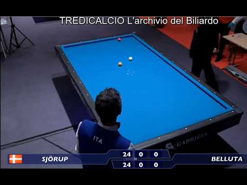 BELLUTA vs SJORUP  14°CAMPIONATO EUROPEO BILIARDO INDIVIDUALE 2017@TREDICALCIO