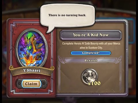 Y'Shaarj event task 8: You're a kid now - Deathless N'zoth - Free to play guide - Hearthstone Mercs