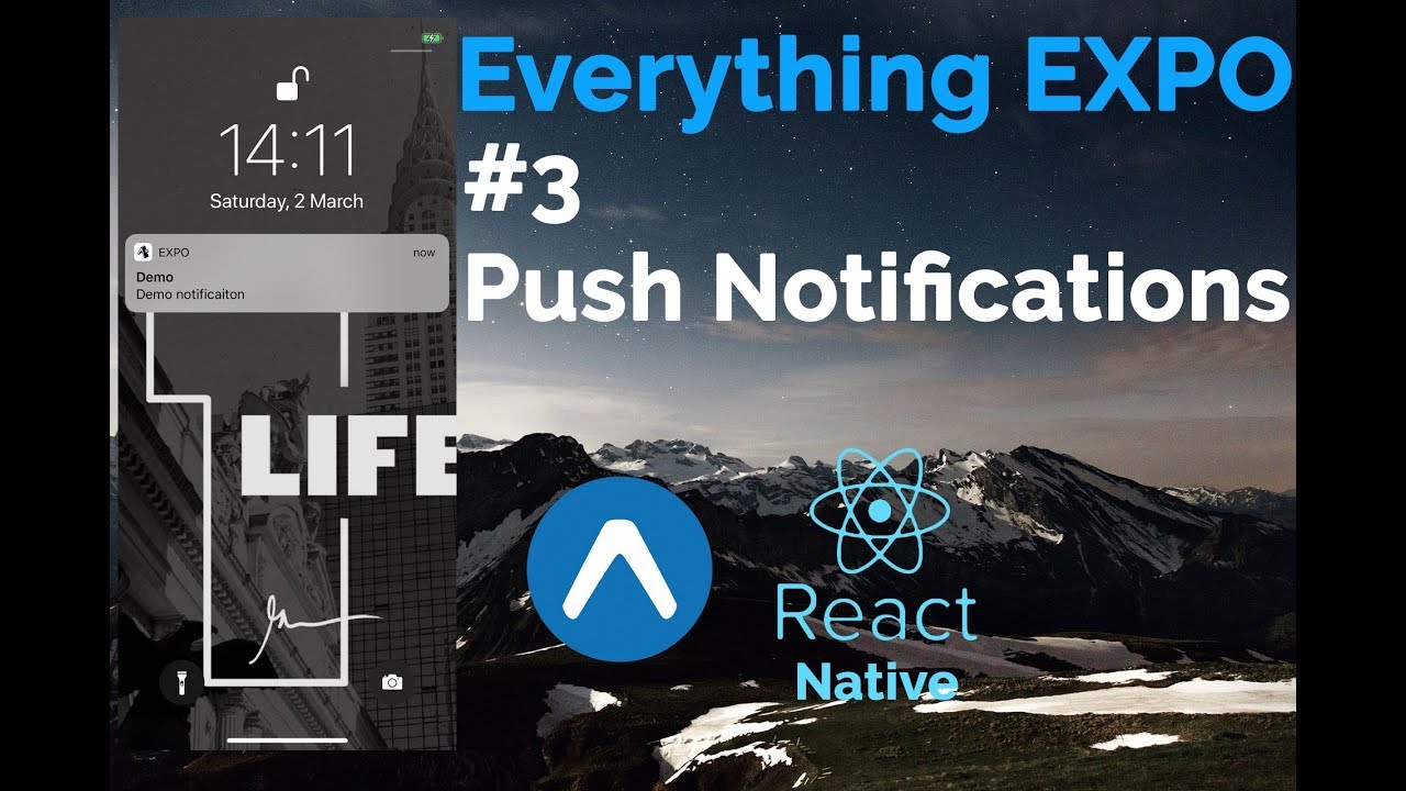 #3 Push Notifications | Expo | React Native | Everything Expo