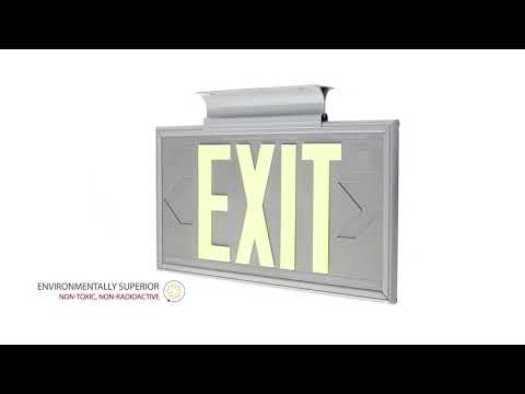 Series EEPL 100 Photoluminescent Exit Sign