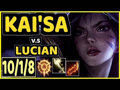 REKKLES (KAI'SA) vs LUCIAN - 10/1/8 KDA BOTTOM ADC CHALLENGER GAMEPLAY - EUW