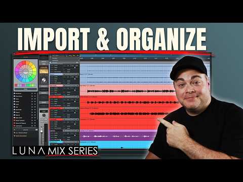 Importing Audio And Changing Track Colors in Luna Tutorial