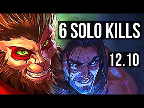 WUKONG vs SYLAS (TOP) | 7/0/3, 65% winrate, 6 solo kills, Godlike | BR Grandmaster | 12.10