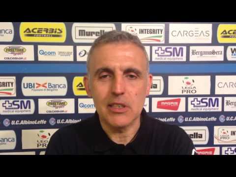 Post partita AlbinoLeffe vs Pro Piacenza - Michele Facciolo