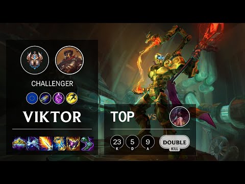 Viktor Top vs Akali - EUW Challenger Patch 11.23