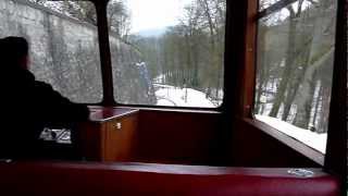 preview picture of video 'Bonn - Drachenfels Railway, Königswinter, Germany - in train on way down.'