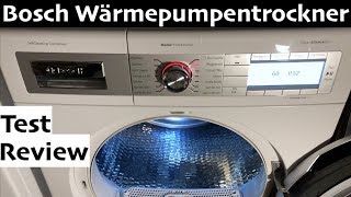 Bosch Home Professional Wärmepumpentrockner WTY887W3 im Test & Review