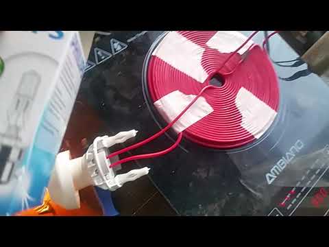 ENKI Replication Induction cooker load on resonator side...75w lamp on bifilar