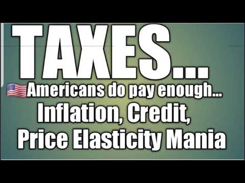 TAXES   Americans do pay enough   Inflation, Credit, Price Elasticity mania Video
