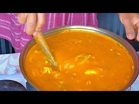 Homemade fresh delicious soup without spices 