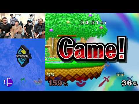 WaveDash 2023 Winners Quarter-Final - Babaganoush & Openmindz Vs. Umarth & Azel - SSBM Tournament