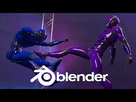 How To Animate A Fight Scene in Blender 5.0 ( From Start To Finish )
