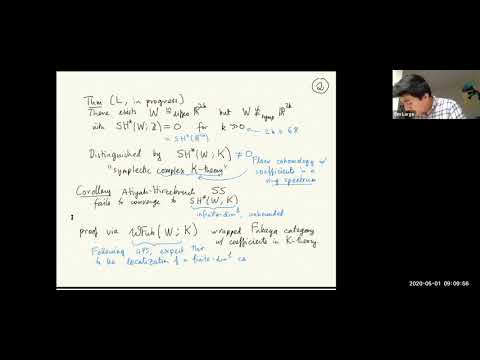 Tim Large: Floer K-theory and exotic Liouville manifolds (5/1/20 4 pm GMT)